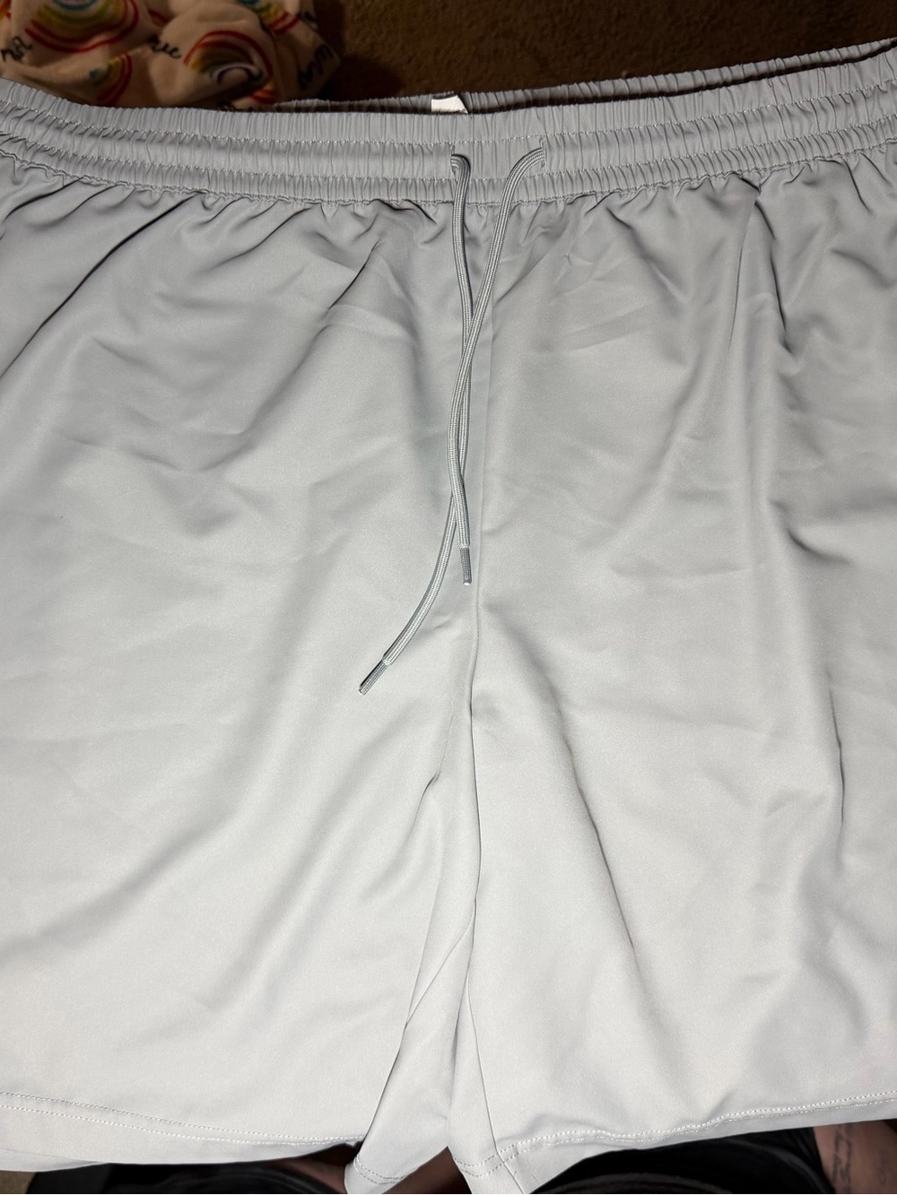 Xersion Light Gray Athletic Hybrid Shorts with Drawstring